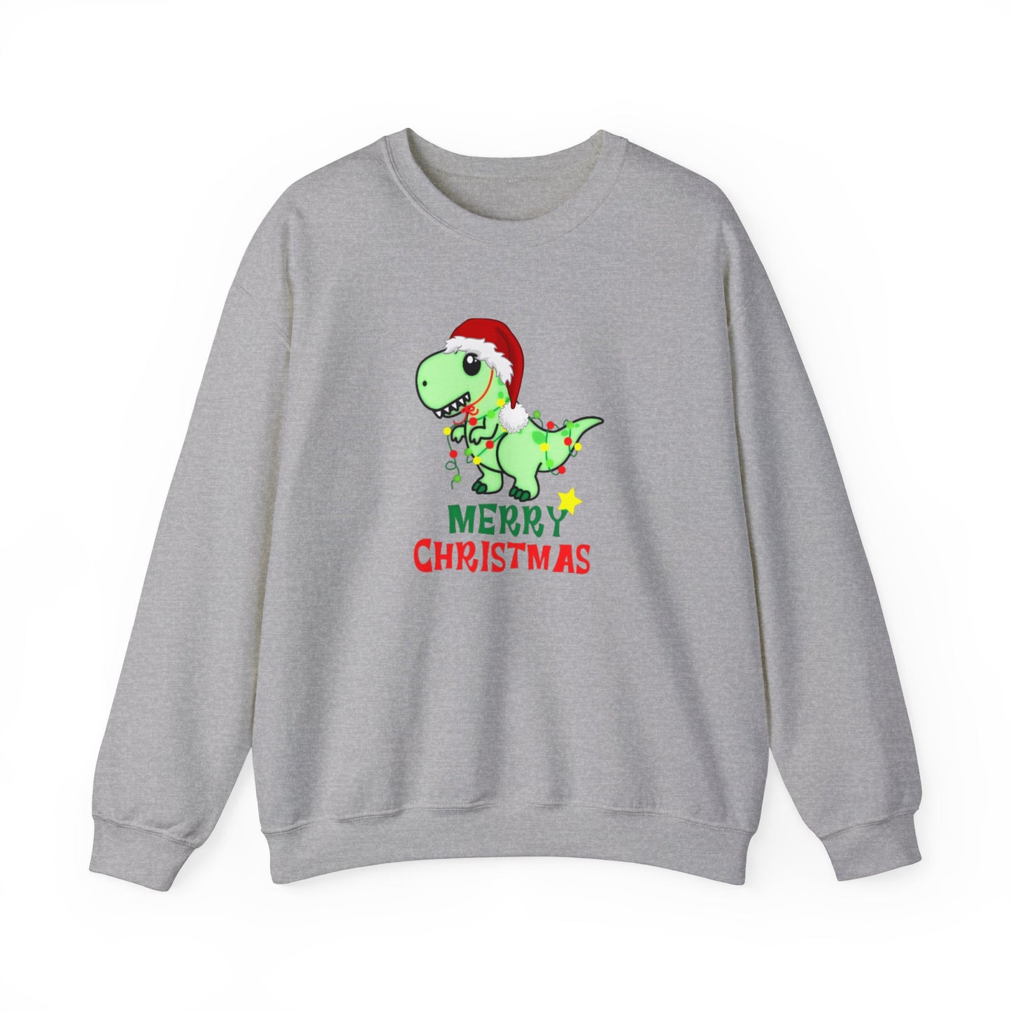 Dinosaur Christmas Unisex Heavy Blend™ Crewneck Sweatshirt, Christmas Sweater