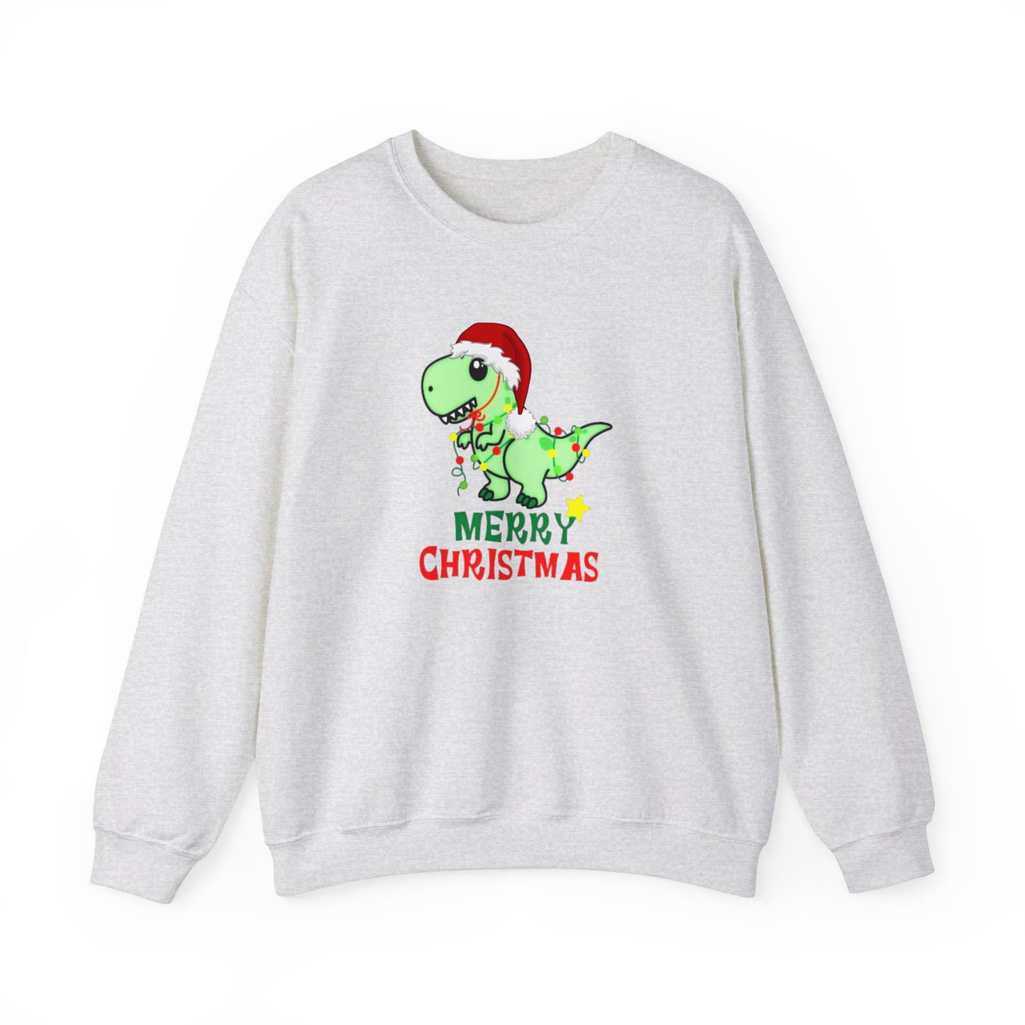 Dinosaur Christmas Unisex Heavy Blend™ Crewneck Sweatshirt, Christmas Sweater