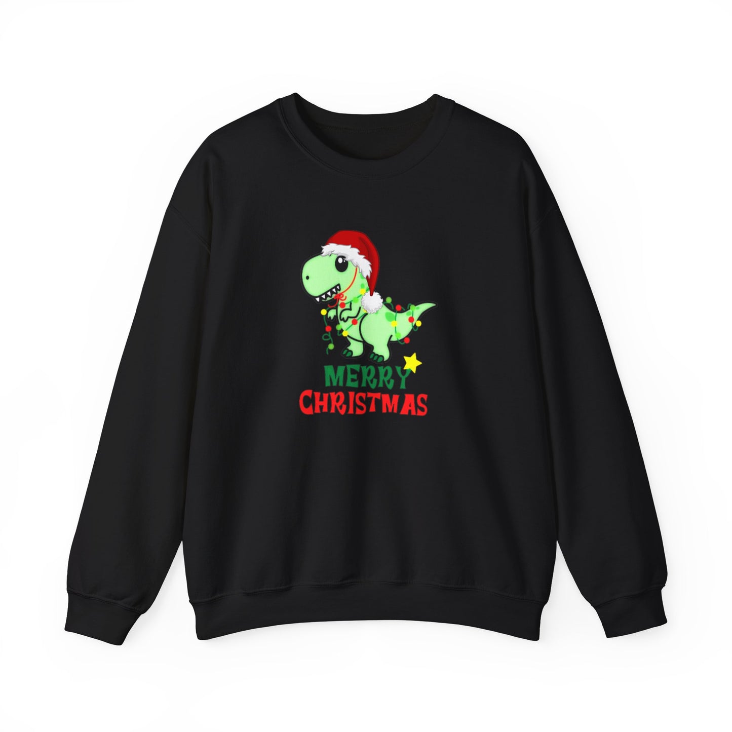 Dinosaur Christmas Unisex Heavy Blend™ Crewneck Sweatshirt, Christmas Sweater