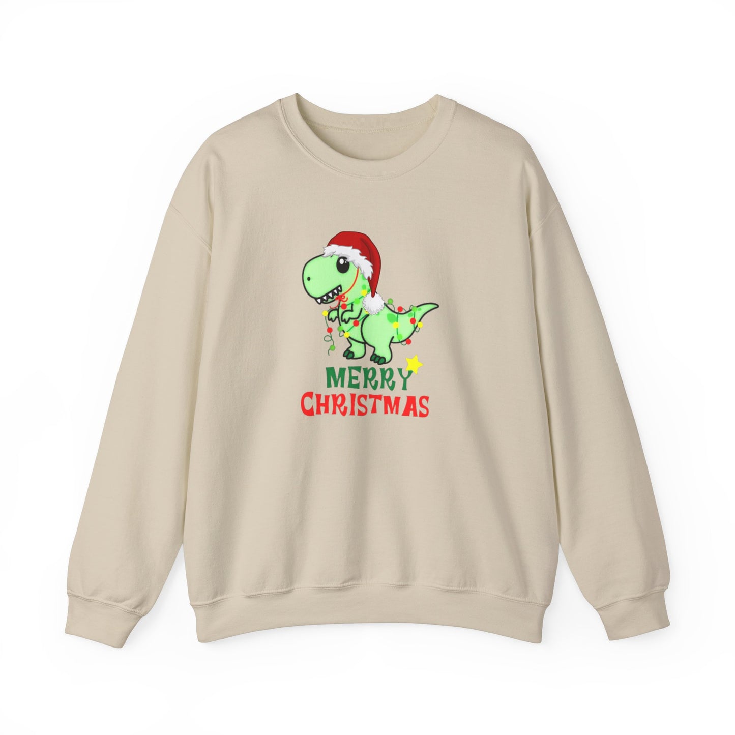 Dinosaur Christmas Unisex Heavy Blend™ Crewneck Sweatshirt, Christmas Sweater