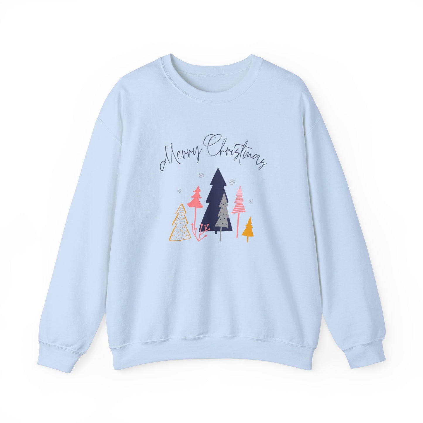 Merry Christmas Graphic Design Unisex Heavy Blend™ Crewneck Sweatshirt, Ugly Christmas sweater