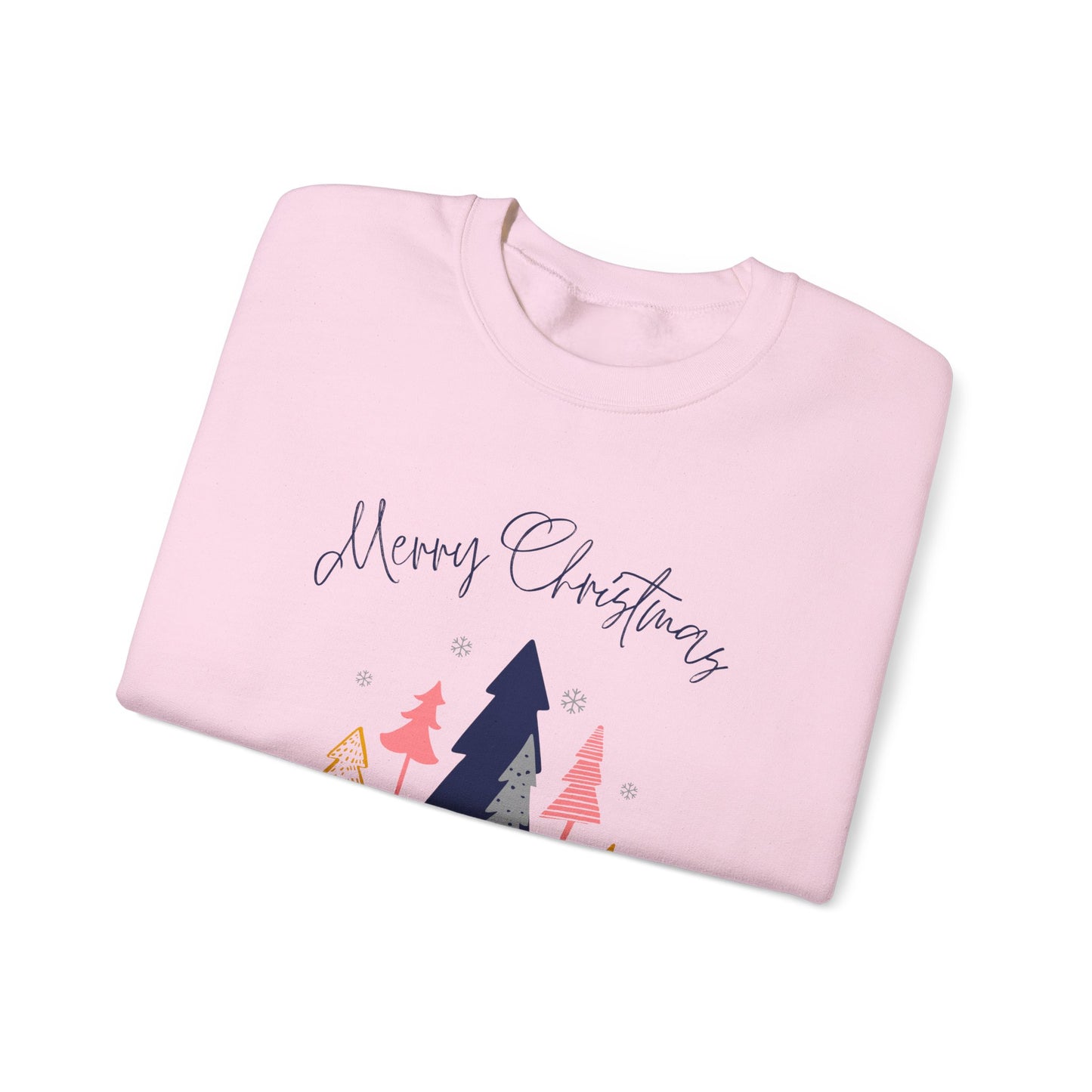 Merry Christmas Graphic Design Unisex Heavy Blend™ Crewneck Sweatshirt, Ugly Christmas sweater