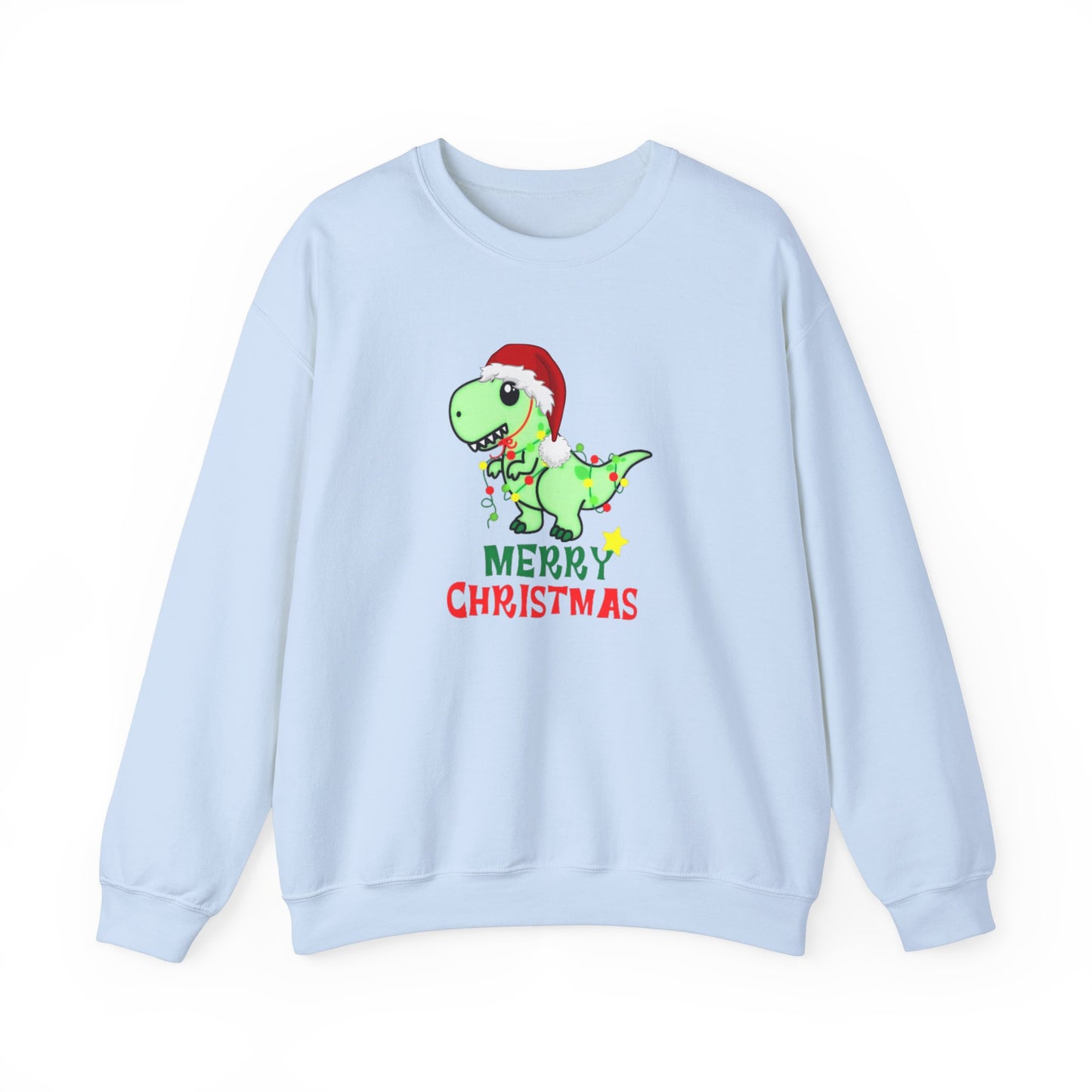 Dinosaur Christmas Unisex Heavy Blend™ Crewneck Sweatshirt, Christmas Sweater