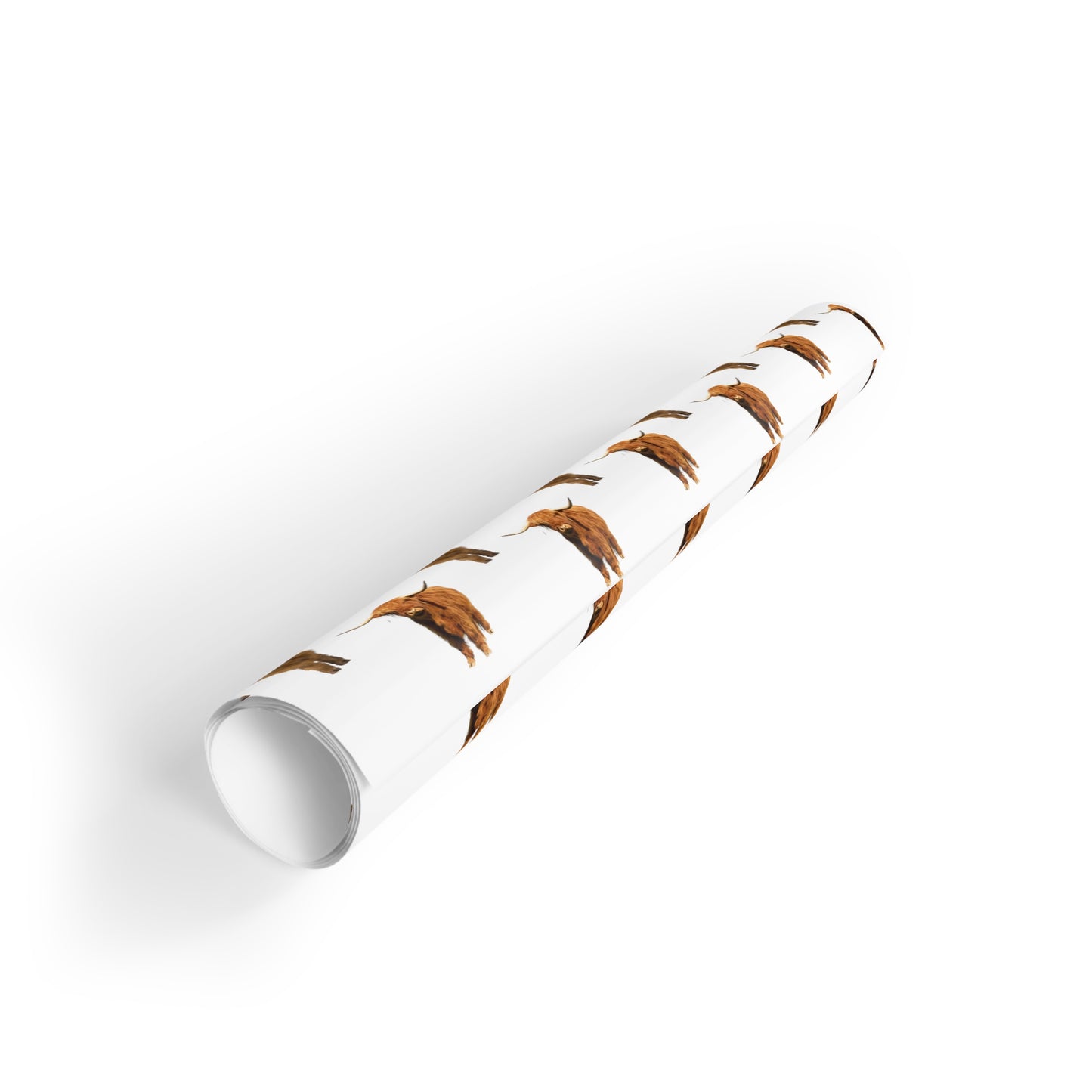 Highland Cow Gift Wrapping Paper Rolls, 1pc