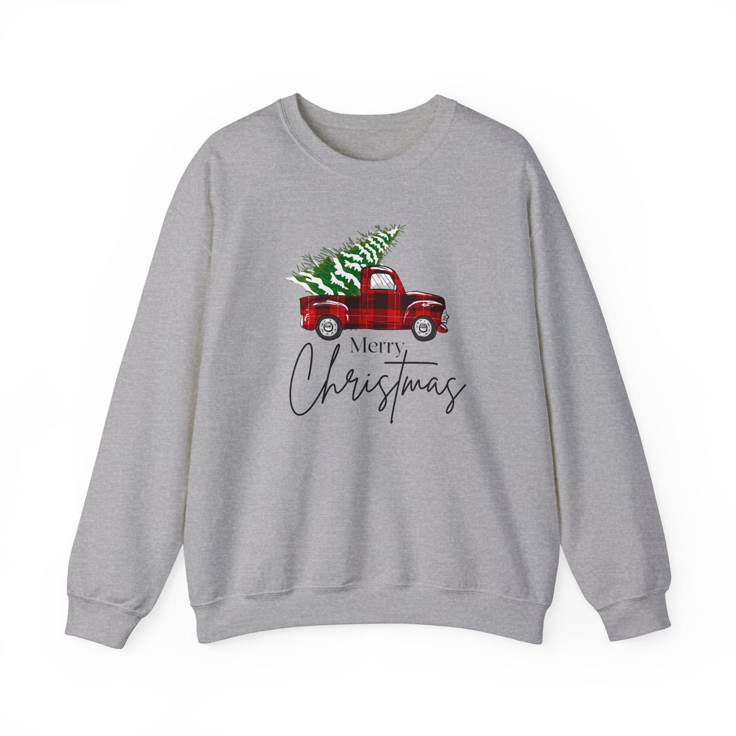 Merry Christmas Truck Unisex Heavy Blend™ Crewneck Sweatshirt