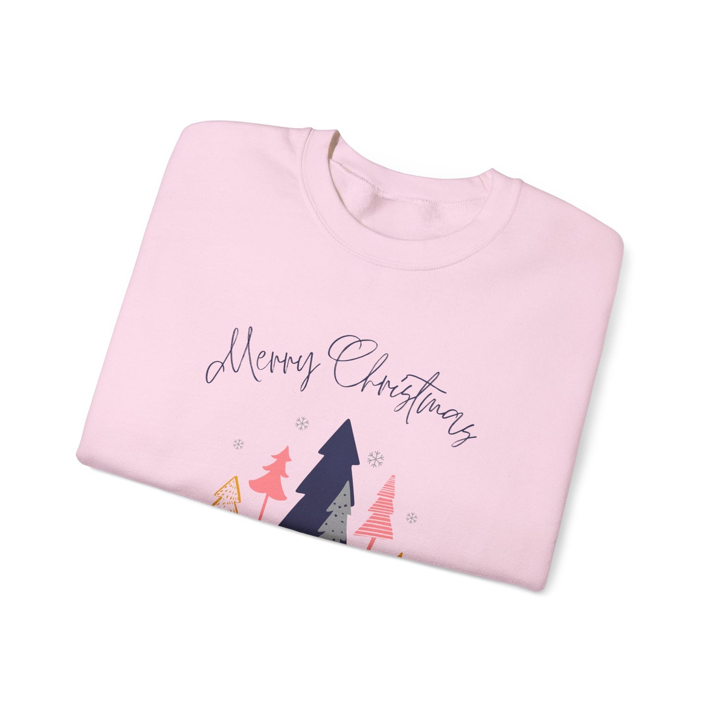 Merry Christmas Graphic Design Unisex Heavy Blend™ Crewneck Sweatshirt, Ugly Christmas sweater