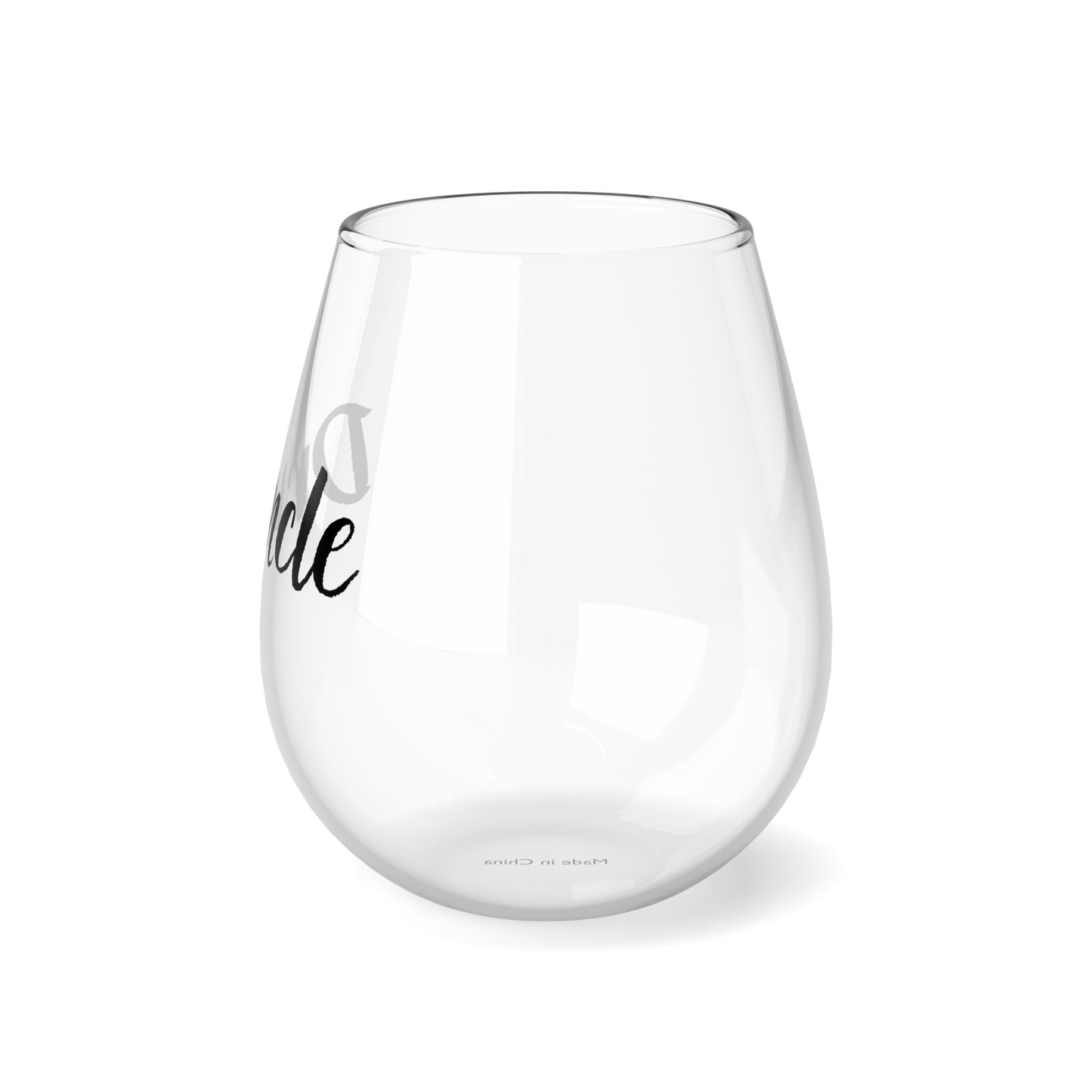 Druncle Stemless Wine Glass, 11.75oz | Uncle Gift