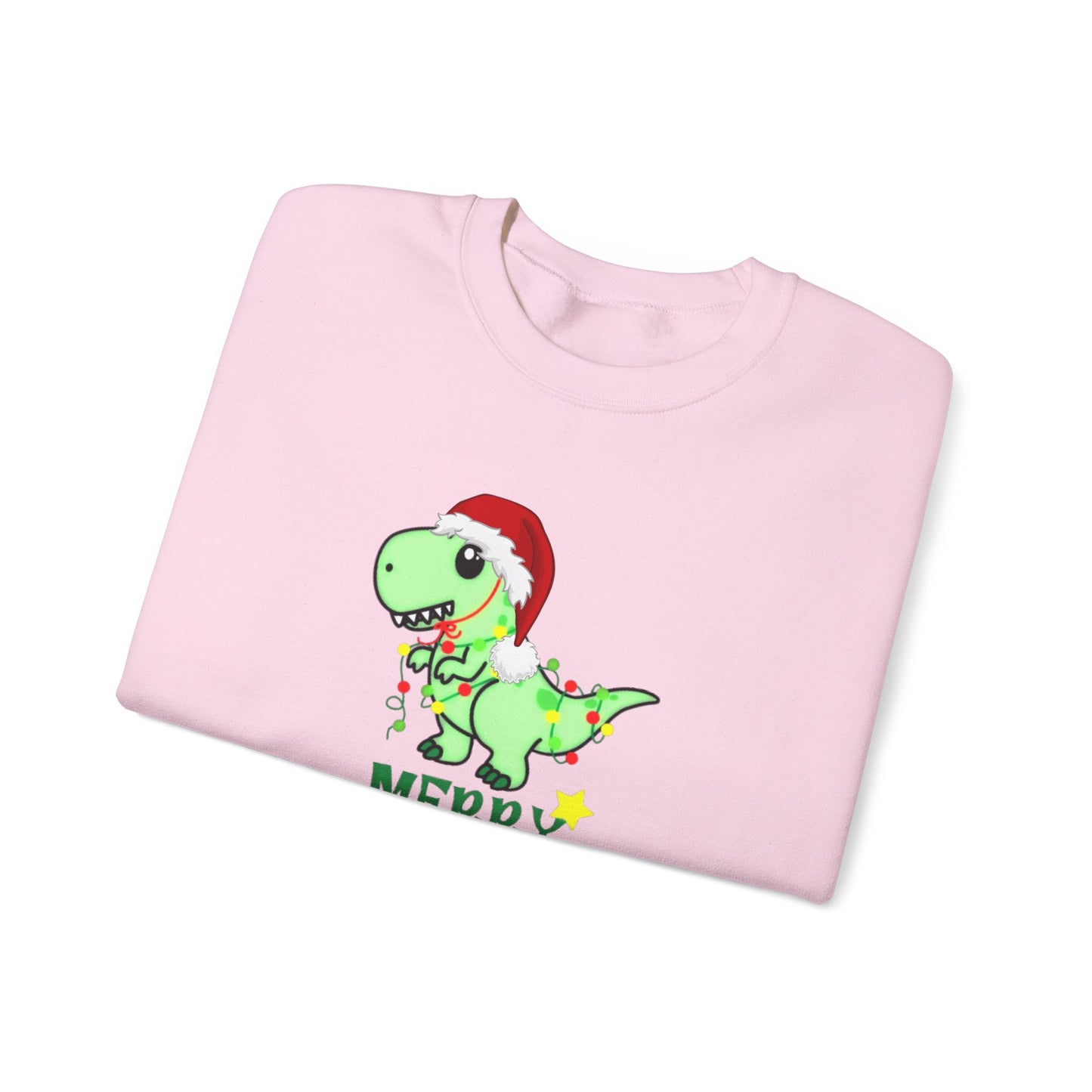 Dinosaur Christmas Unisex Heavy Blend™ Crewneck Sweatshirt, Christmas Sweater