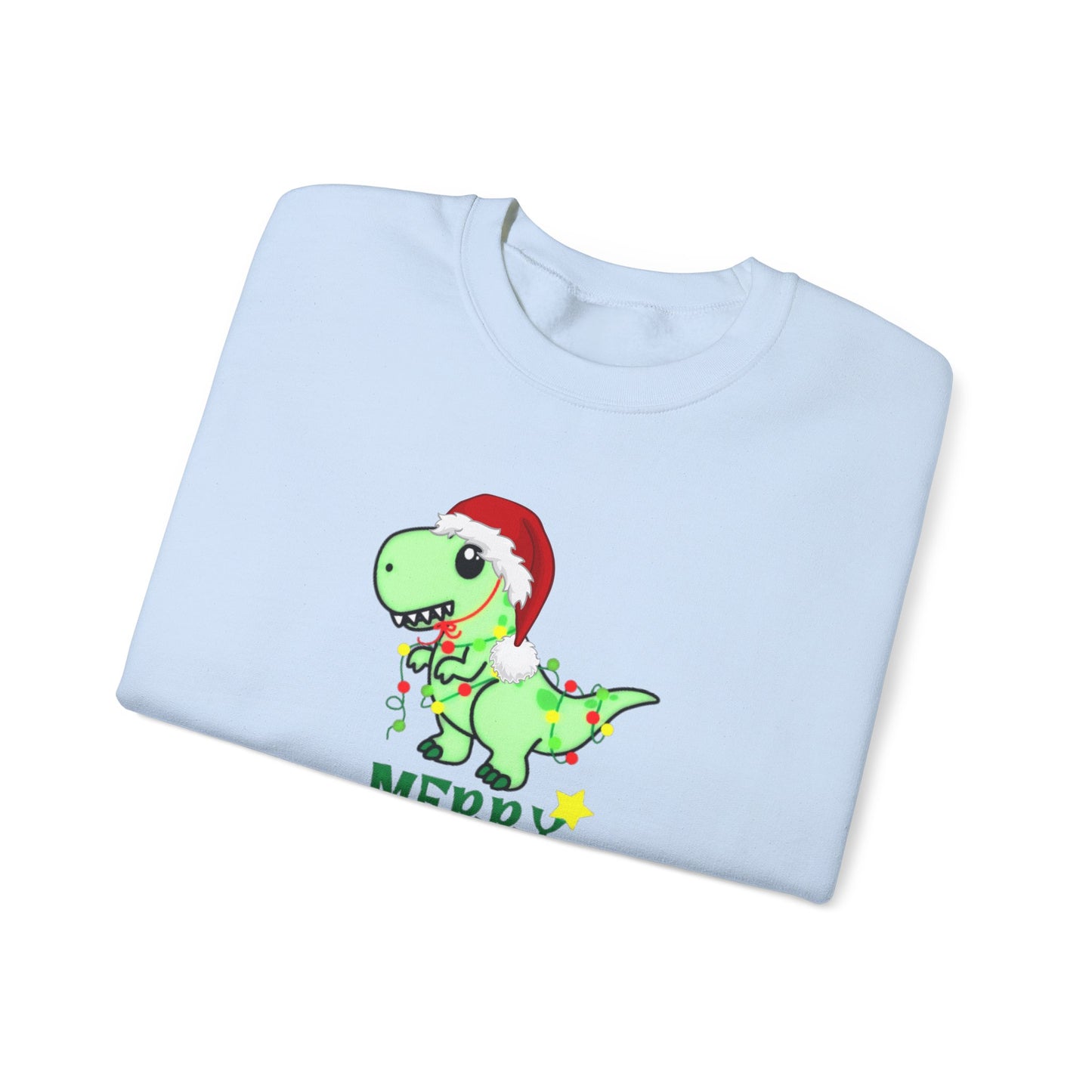 Dinosaur Christmas Unisex Heavy Blend™ Crewneck Sweatshirt, Christmas Sweater