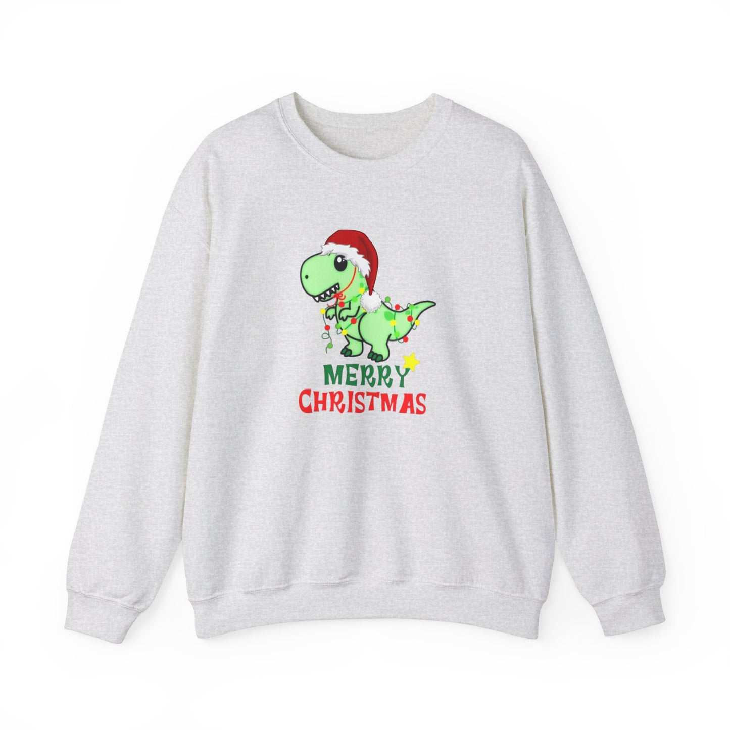 Dinosaur Christmas Unisex Heavy Blend™ Crewneck Sweatshirt, Christmas Sweater