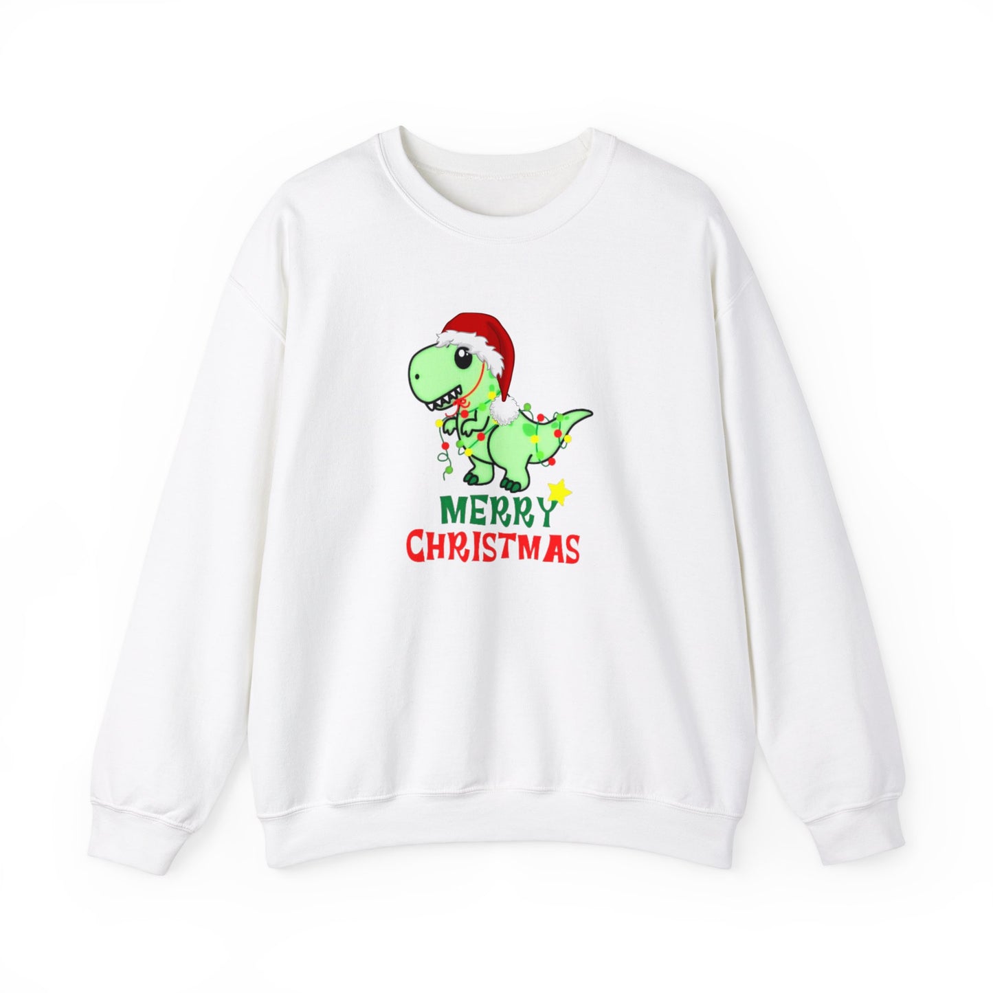 Dinosaur Christmas Unisex Heavy Blend™ Crewneck Sweatshirt, Christmas Sweater