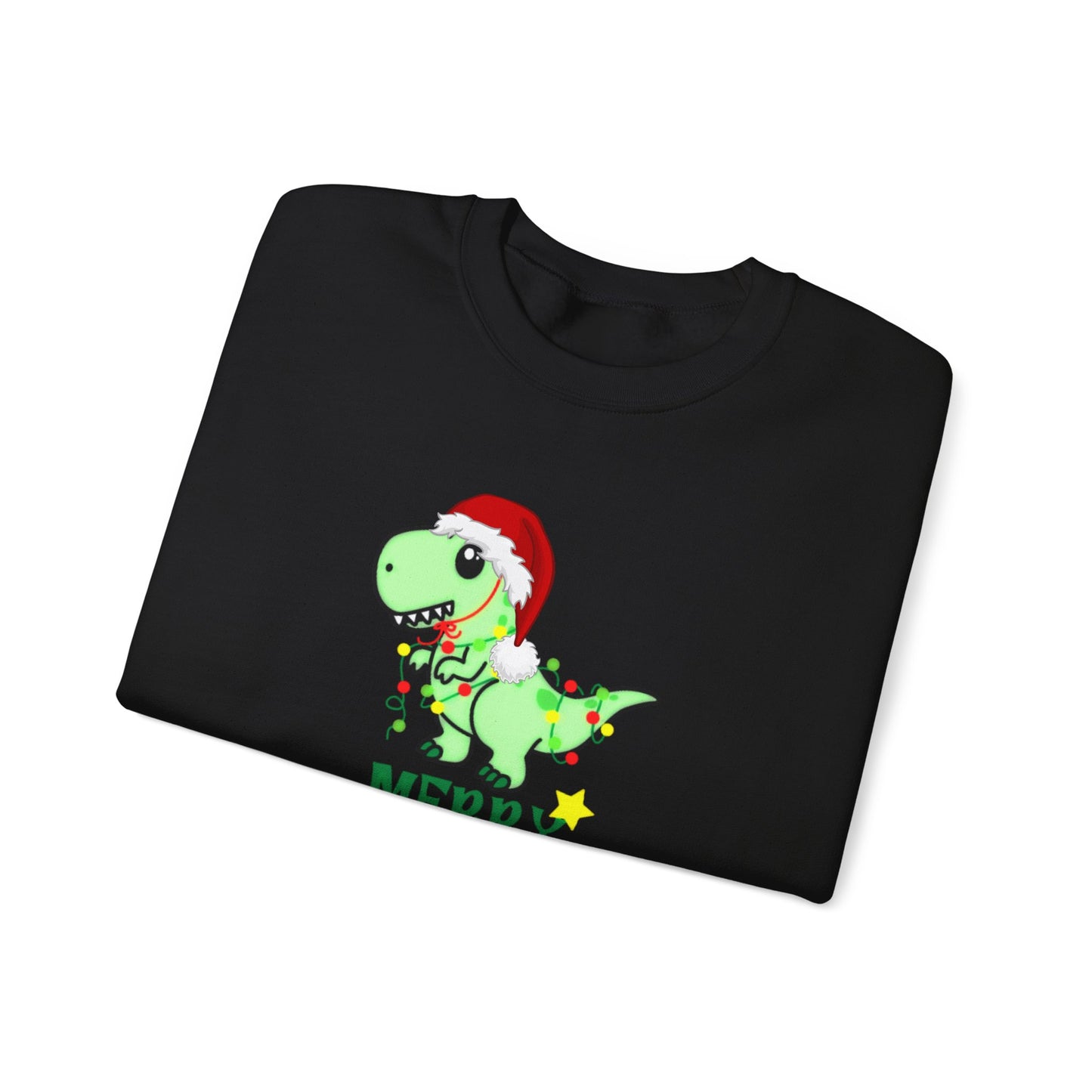 Dinosaur Christmas Unisex Heavy Blend™ Crewneck Sweatshirt, Christmas Sweater