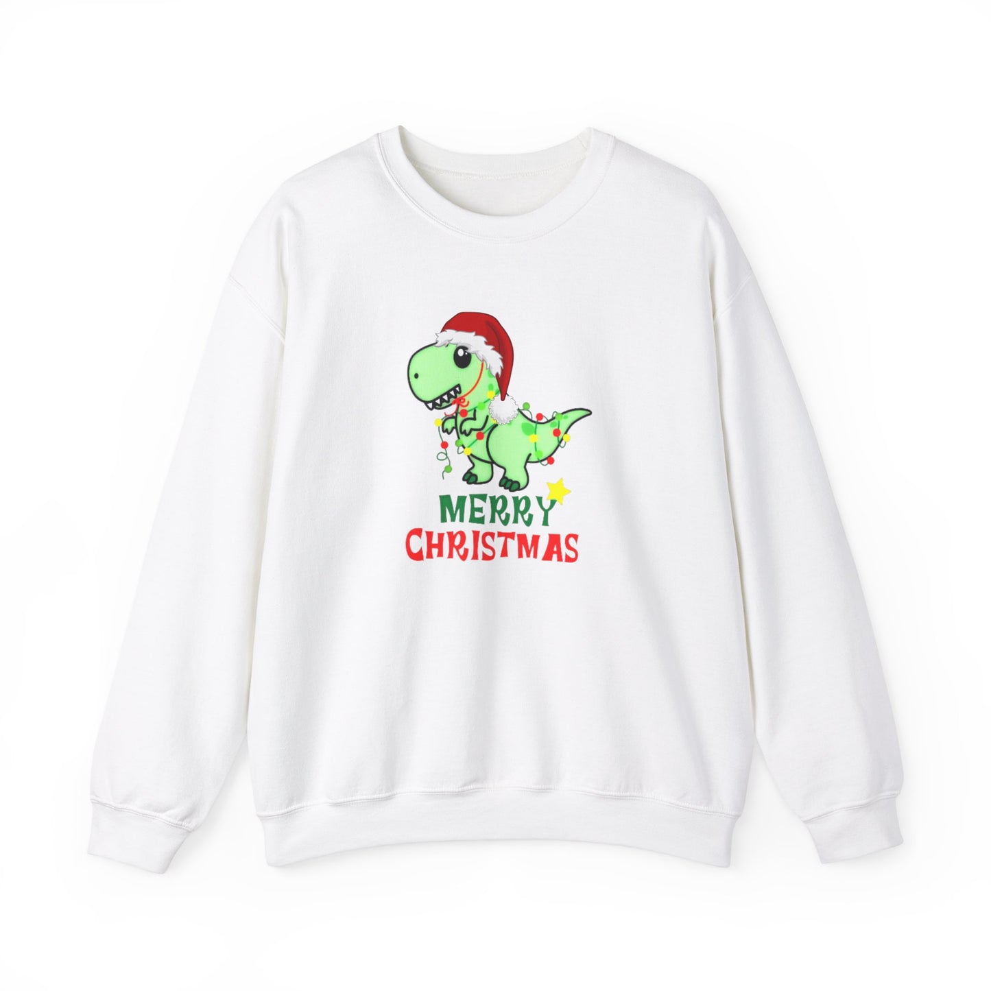 Dinosaur Christmas Unisex Heavy Blend™ Crewneck Sweatshirt, Christmas Sweater